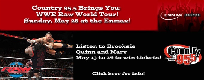 Country 95.5 Brings You: WWE Raw World Tour!